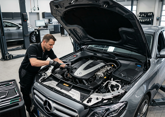 mercedes motor ustası